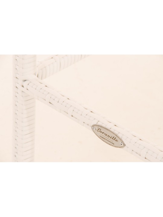 Banqueta alta Mari creme, branco