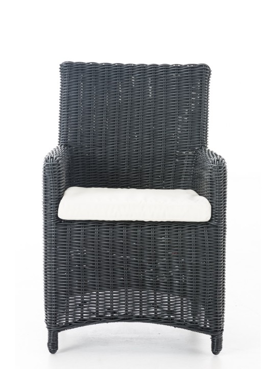 Cadeira Fontana / Saint Marlo Creme 5mm, preto