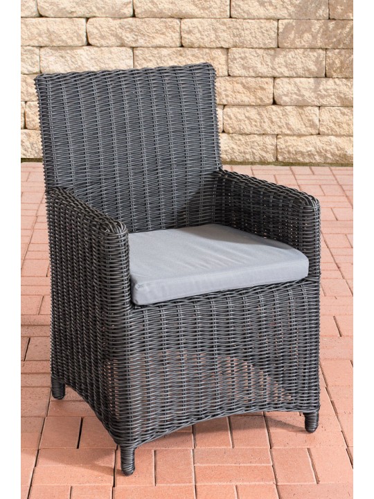 Cadeira Fontana / Sankt Marlo ferro cinza 5mm, preto