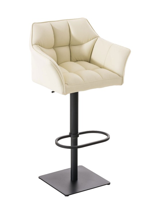 Banqueta alta Damaso B, creme