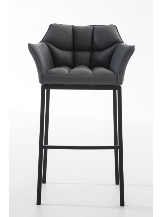 Banqueta alta Damaso B com estrutura de 4 pés, cinza Banqueta alta Damaso B com estrutura de 4 pés, cinza