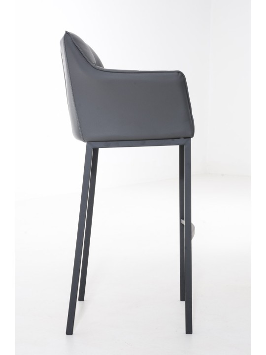 Banqueta alta Damaso B com estrutura de 4 pés, cinza Banqueta alta Damaso B com estrutura de 4 pés, cinza