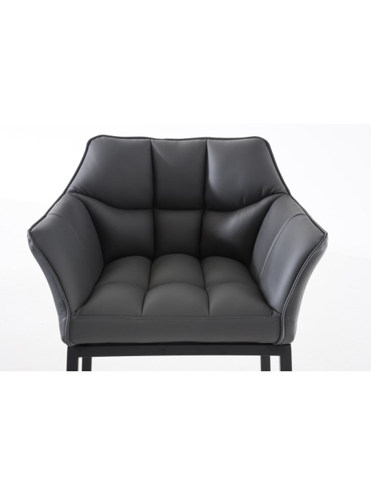 Banqueta alta Damaso B com estrutura de 4 pés, cinza Banqueta alta Damaso B com estrutura de 4 pés, cinza