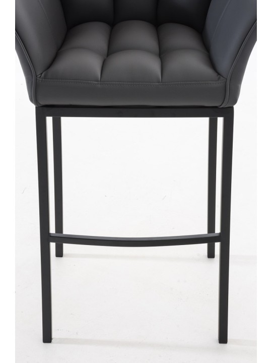 Banqueta alta Damaso B com estrutura de 4 pés, cinza Banqueta alta Damaso B com estrutura de 4 pés, cinza