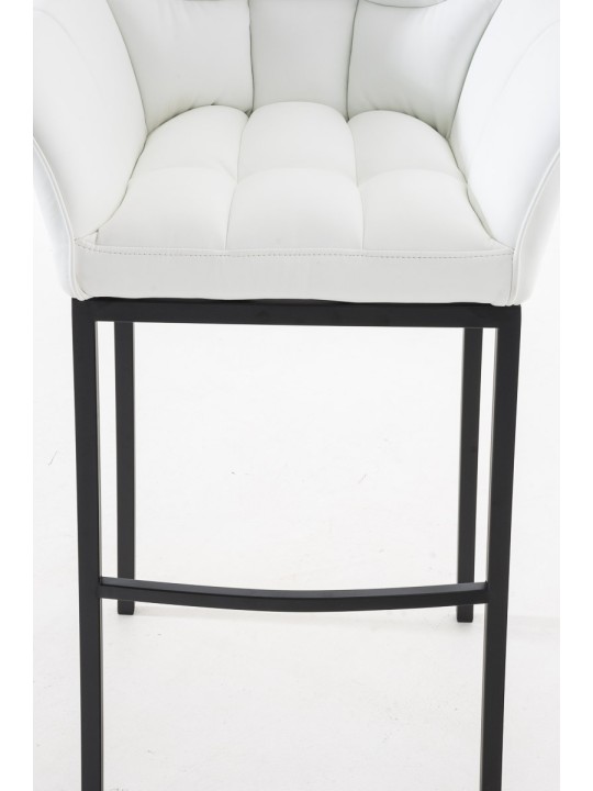 Banqueta alta Damaso B com estrutura de 4 pés, branco Banqueta alta Damaso B com estrutura de 4 pés, branco