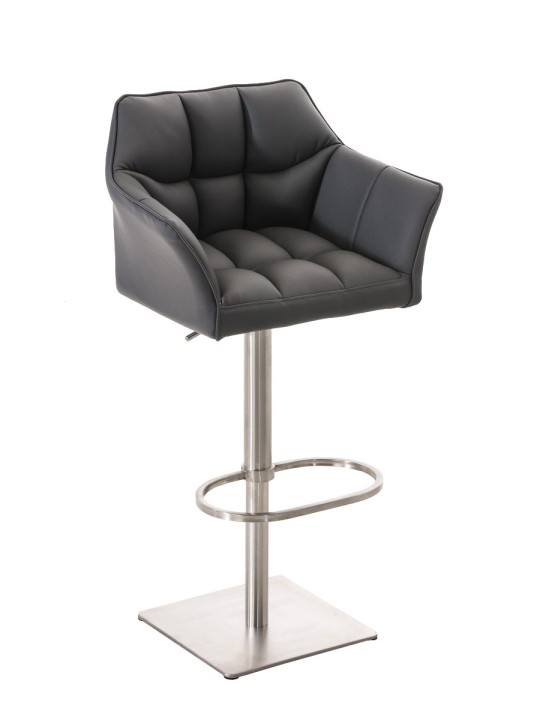 Banqueta alta Damaso E, cinza