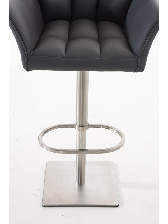 Banqueta alta Damaso E, cinza