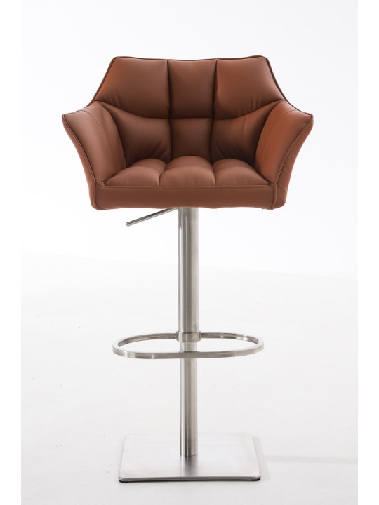 Banqueta alta Damaso E, castanho claro