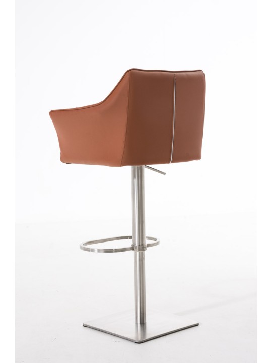 Banqueta alta Damaso E, castanho claro