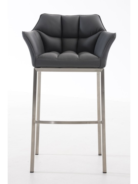 Banqueta alta Damaso E com estrutura de 4 pés, cinza Banqueta alta Damaso E com estrutura de 4 pés, cinza