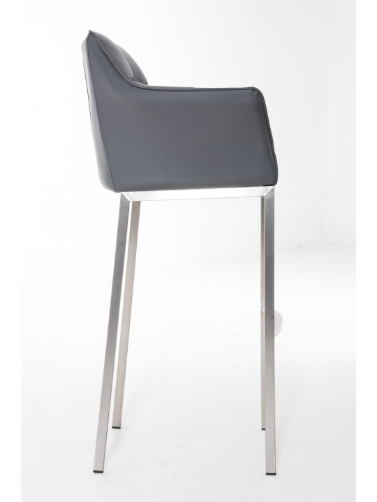 Banqueta alta Damaso E com estrutura de 4 pés, cinza Banqueta alta Damaso E com estrutura de 4 pés, cinza