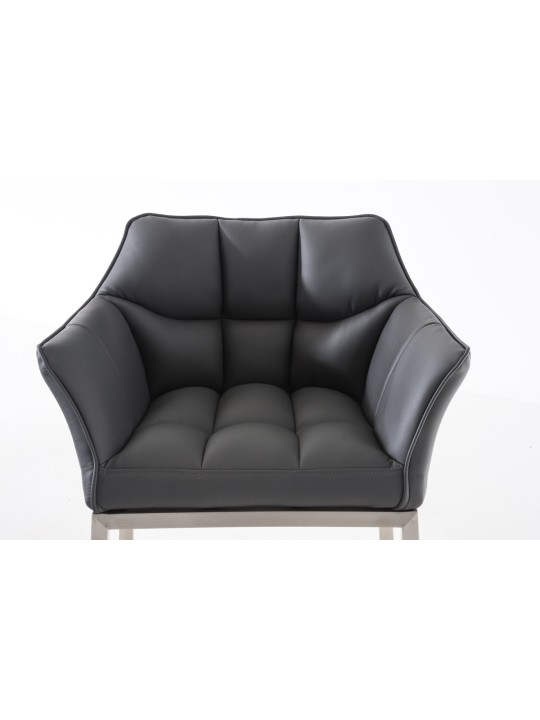 Banqueta alta Damaso E com estrutura de 4 pés, cinza Banqueta alta Damaso E com estrutura de 4 pés, cinza