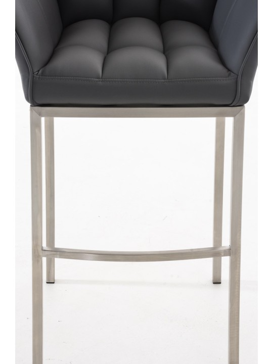 Banqueta alta Damaso E com estrutura de 4 pés, cinza Banqueta alta Damaso E com estrutura de 4 pés, cinza