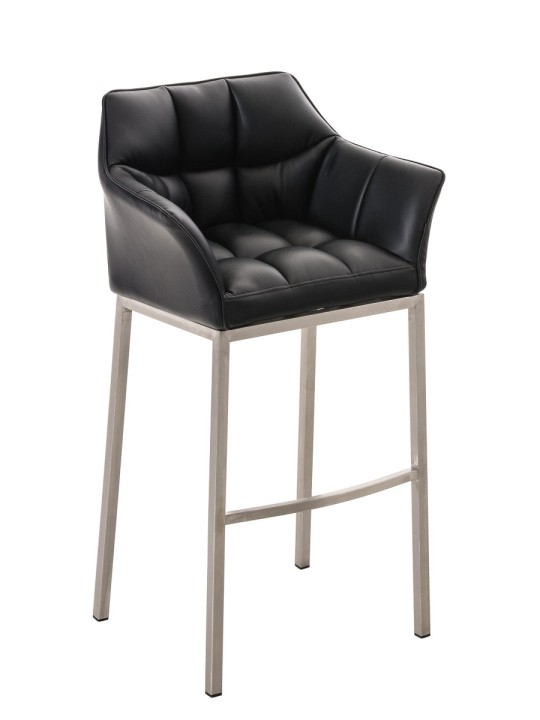 Banqueta alta Damaso E com estrutura de 4 pés, preto Banqueta alta Damaso E com estrutura de 4 pés, preto