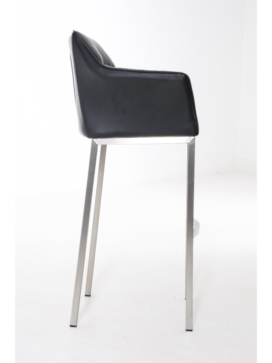 Banqueta alta Damaso E com estrutura de 4 pés, preto Banqueta alta Damaso E com estrutura de 4 pés, preto