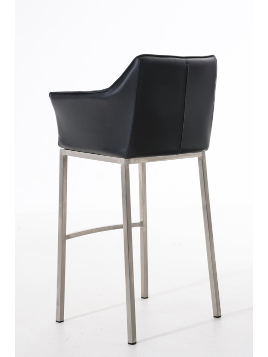 Banqueta alta Damaso E com estrutura de 4 pés, preto Banqueta alta Damaso E com estrutura de 4 pés, preto