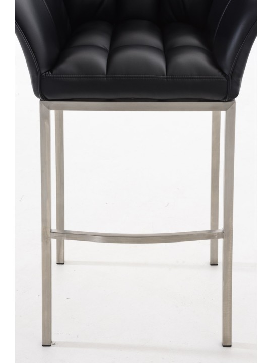 Banqueta alta Damaso E com estrutura de 4 pés, preto Banqueta alta Damaso E com estrutura de 4 pés, preto