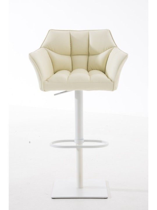 Banqueta alta Damaso W, creme