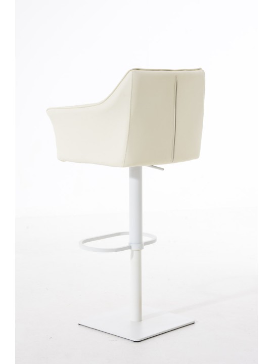 Banqueta alta Damaso W, creme