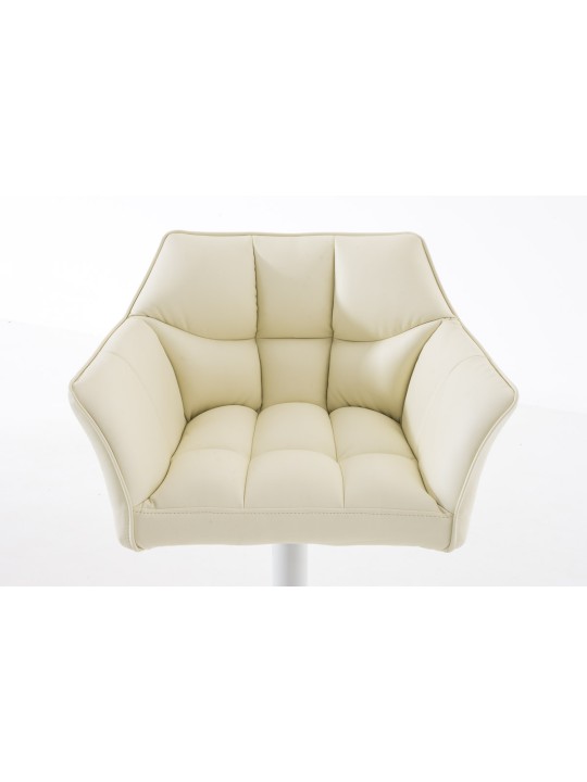 Banqueta alta Damaso W, creme