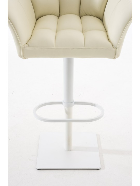 Banqueta alta Damaso W, creme
