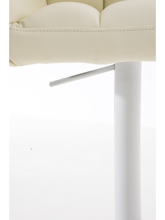 Banqueta alta Damaso W, creme