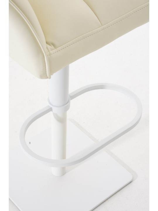 Banqueta alta Damaso W, creme