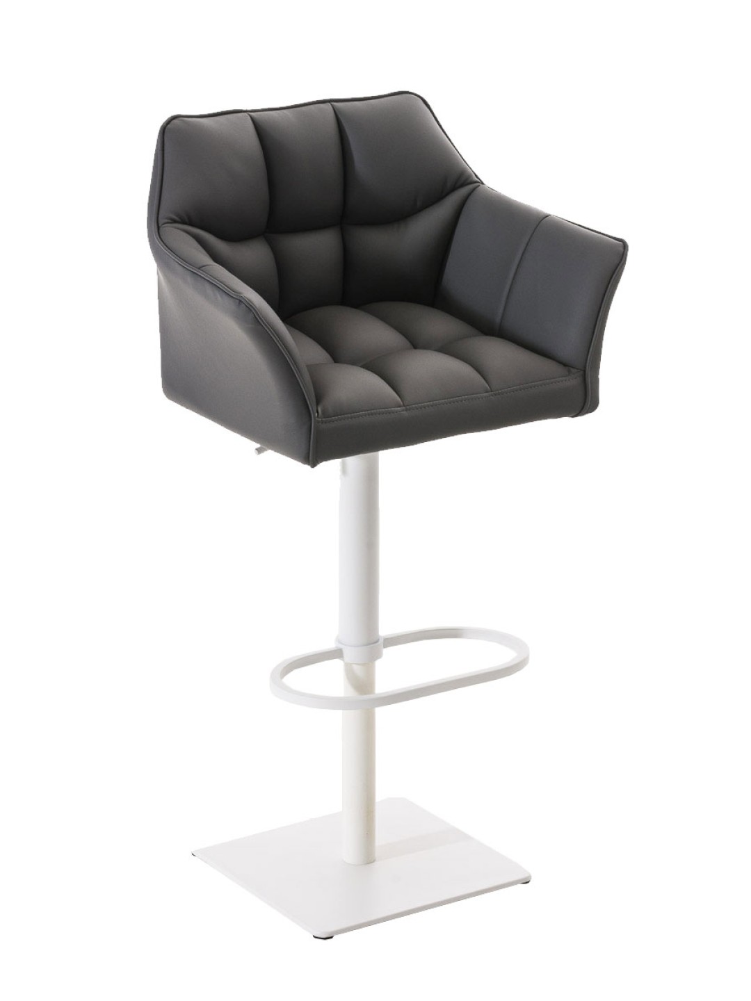 Banqueta alta Damaso W, cinza