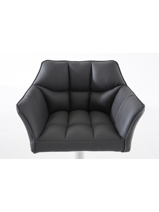 Banqueta alta Damaso W, cinza