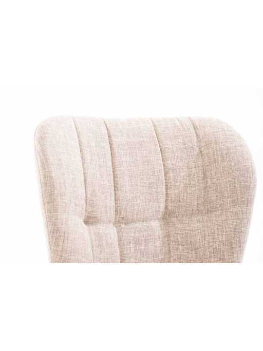Cadeira Elda tecido natural, creme