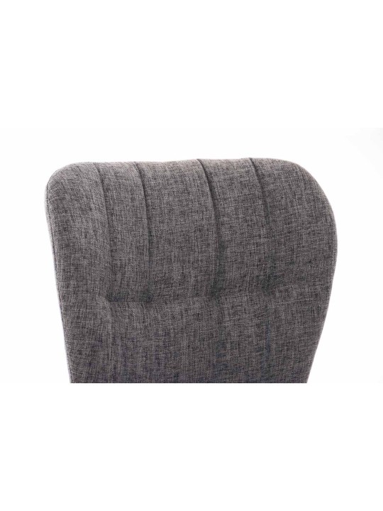 Cadeira Elda tecido natural, cinza claro