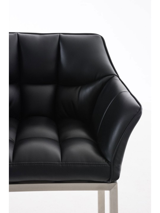 Banqueta alta Damaso E com estrutura de 4 pés, preto Banqueta alta Damaso E com estrutura de 4 pés, preto