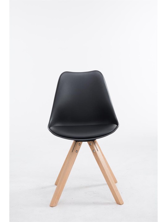 Cadeira para visitantes Toulouse Natura Square, preto