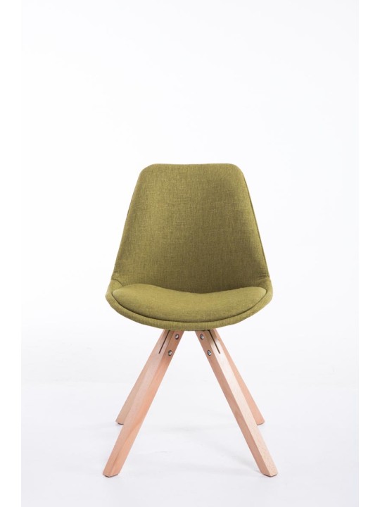 Cadeira para visitantes tecido Toulouse Natura Square, verde