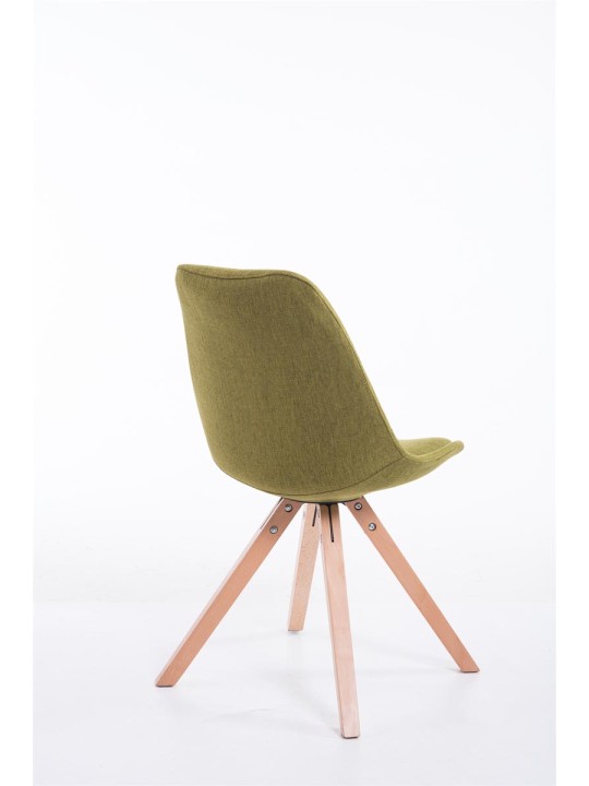 Cadeira para visitantes tecido Toulouse Natura Square, verde