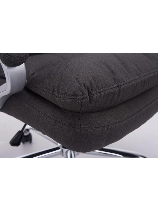 Cadeira de escritório BIG Vancouver tecido, cinza escuro