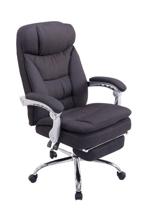 Cadeira de escritório XL tecido Troy, preto