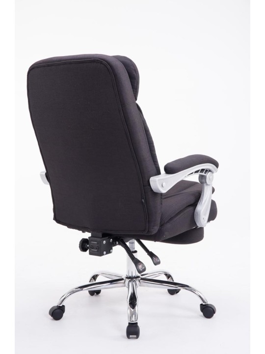 Cadeira de escritório XL tecido Troy, preto