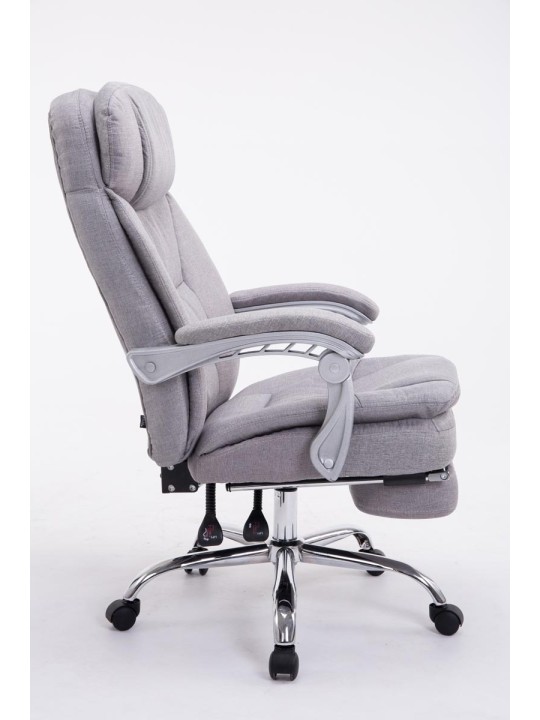 Cadeira de escritório XL tecido Troy, cinza