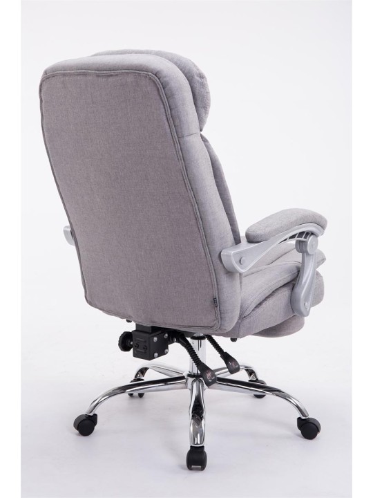 Cadeira de escritório XL tecido Troy, cinza