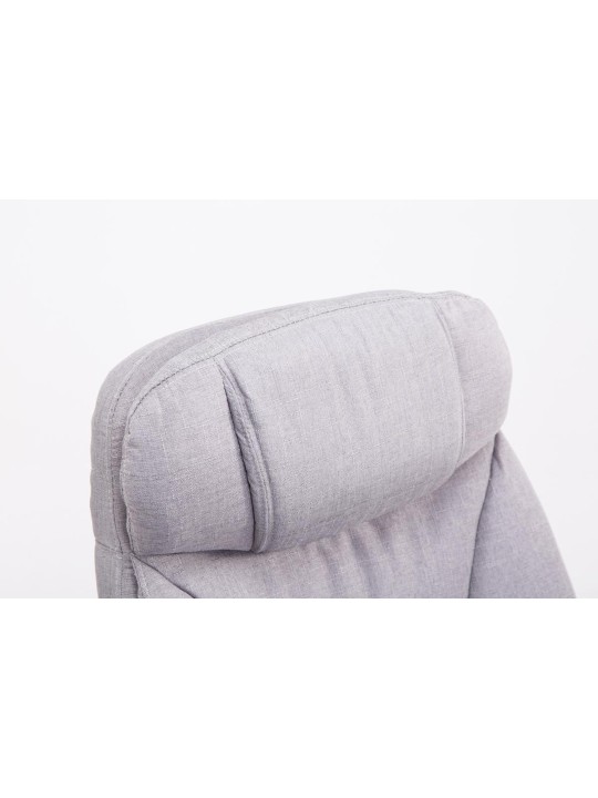 Cadeira de escritório XL tecido Troy, cinza