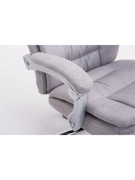 Cadeira de escritório XL tecido Troy, cinza