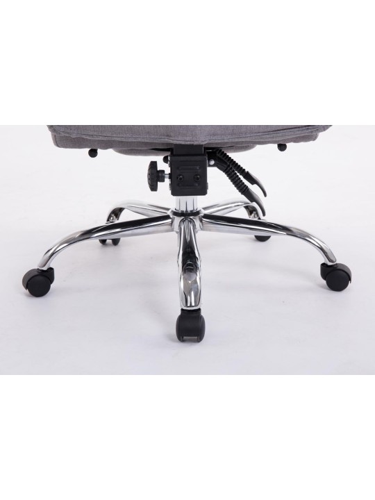 Cadeira de escritório XL tecido Troy, cinza
