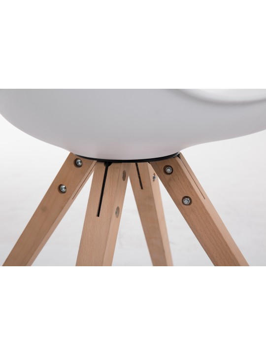 Cadeira para visitantes Toulouse Natura Square, branco