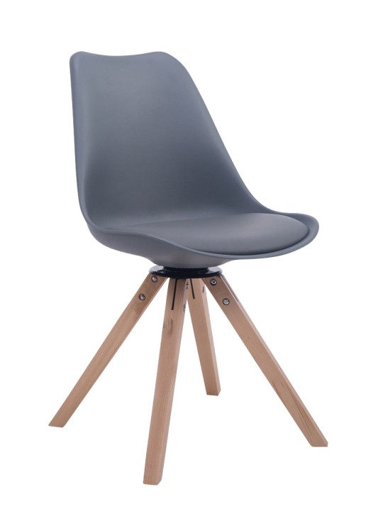 Cadeira para visitantes Troyes giratória Natura Square, cinza