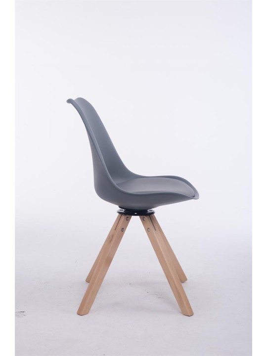 Cadeira para visitantes Troyes giratória Natura Square, cinza