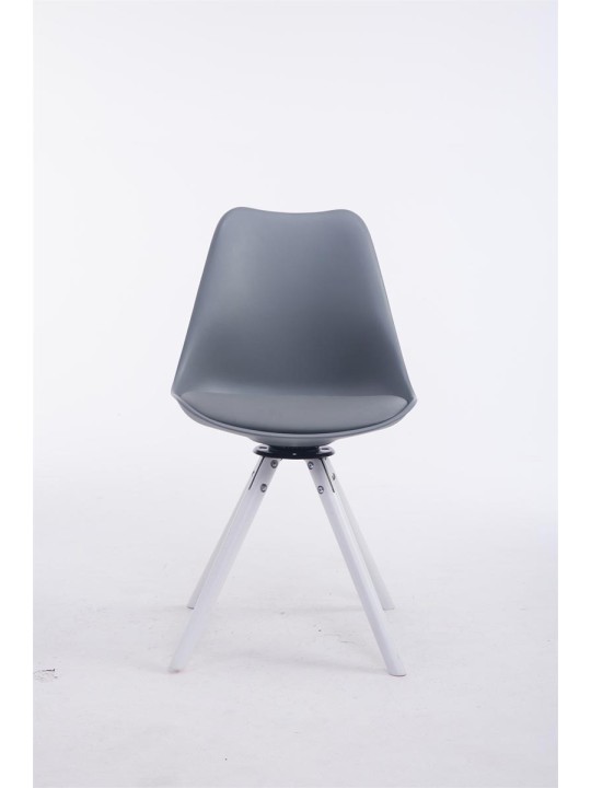 Cadeira para visitantes Troyes giratória, cinza