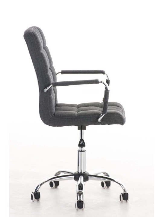 Cadeira de escritório Deli V2 em tecido, cinza