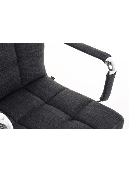 Cadeira de escritório Deli V2 em tecido, cinza