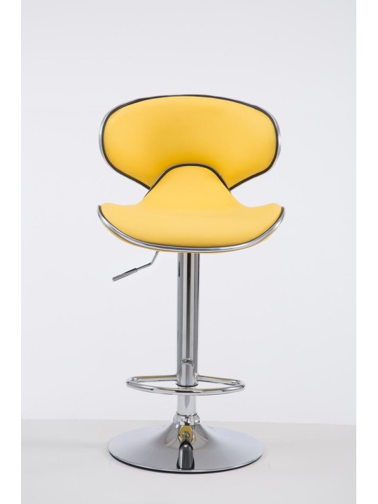 Banqueta alta Las Vegas V2 cromado, amarelo
